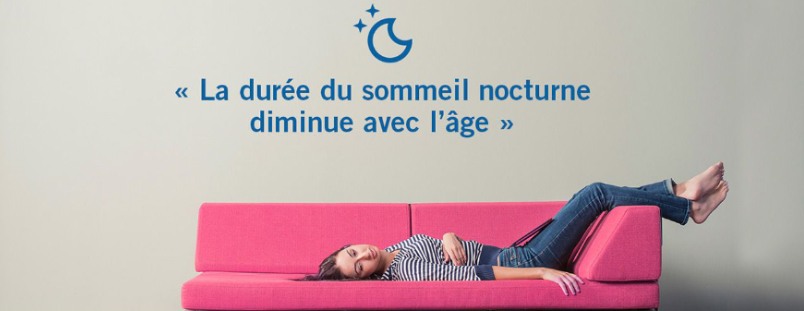 La durée du sommeil diminue avec l'âge